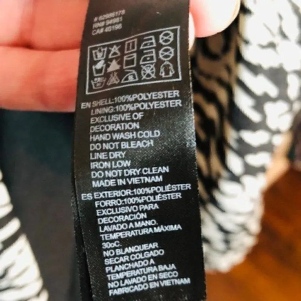 Forever 21 Tribal Print Drop Waist Mini Dress Neon Coral Collar Black S - Image 7