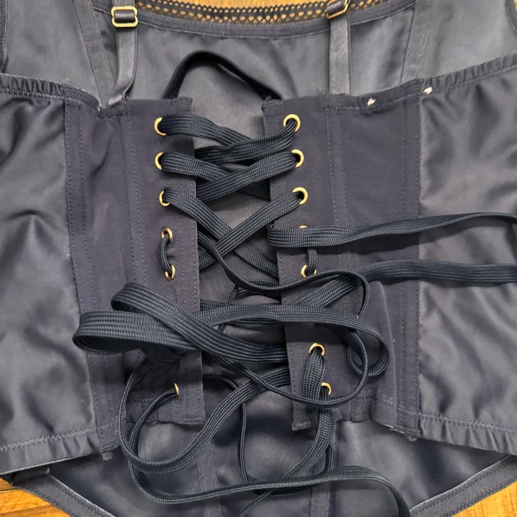SAVAGE x FENTY Lace Up Corset‎ Blue - Image 3