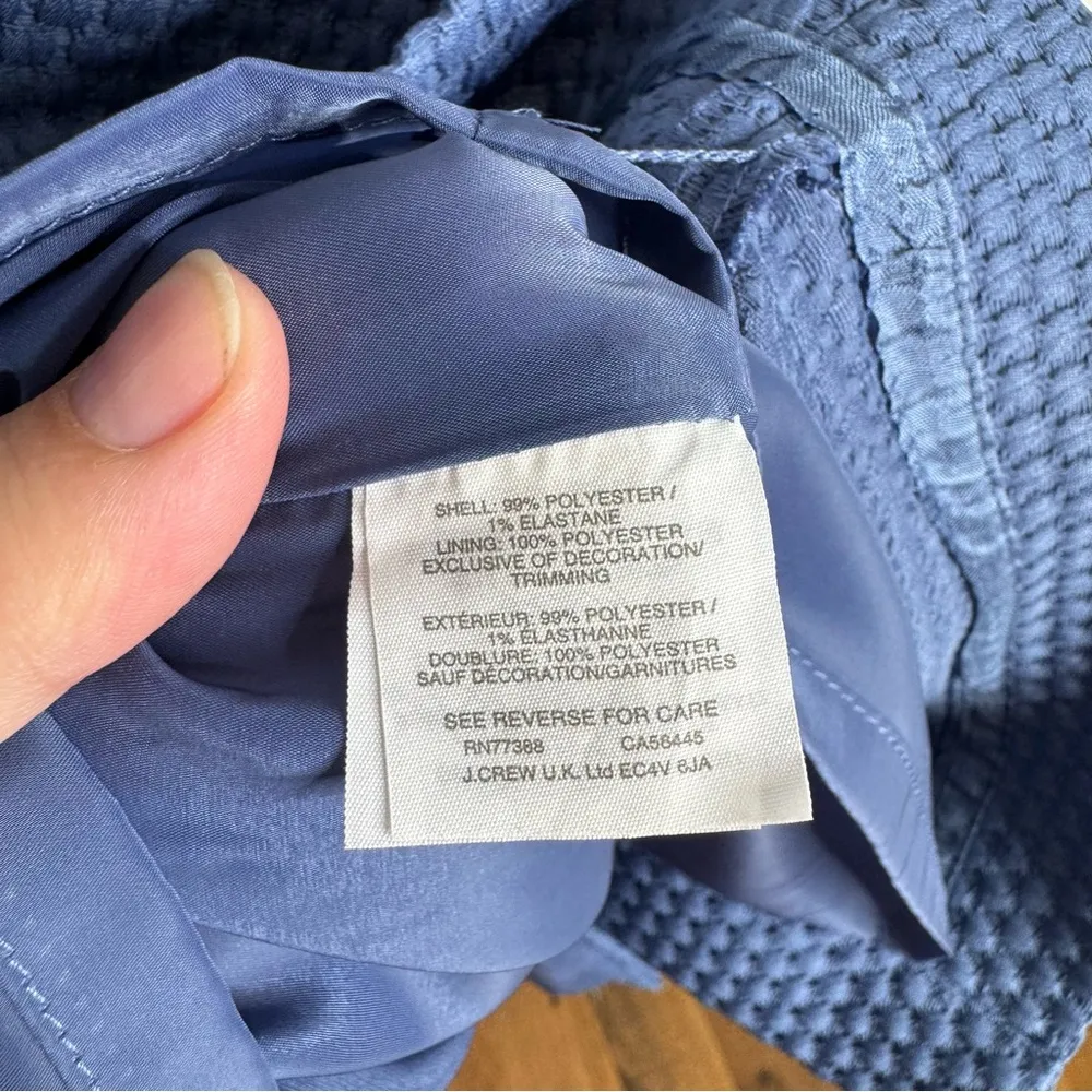 J.‎ Crew NWT Portfolio Dress in Blue Size 8 Petite - Image 5