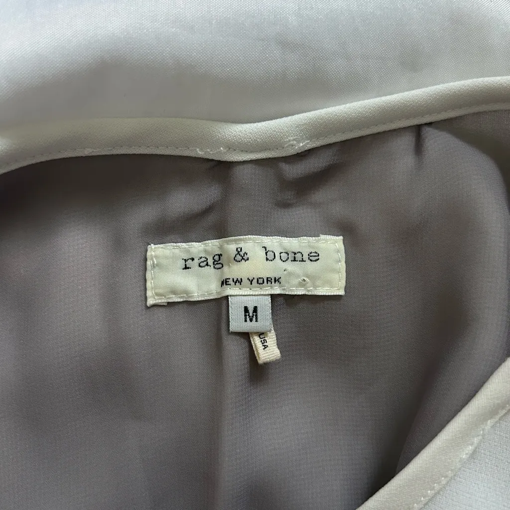 rag & bone | fleet tank in white and gray - Image 8