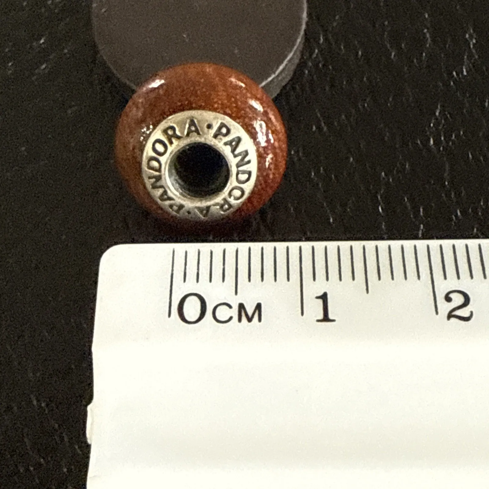 Authentic ALE 925 Pandora Sterling Muiracatiara Wood Charm - Image 6