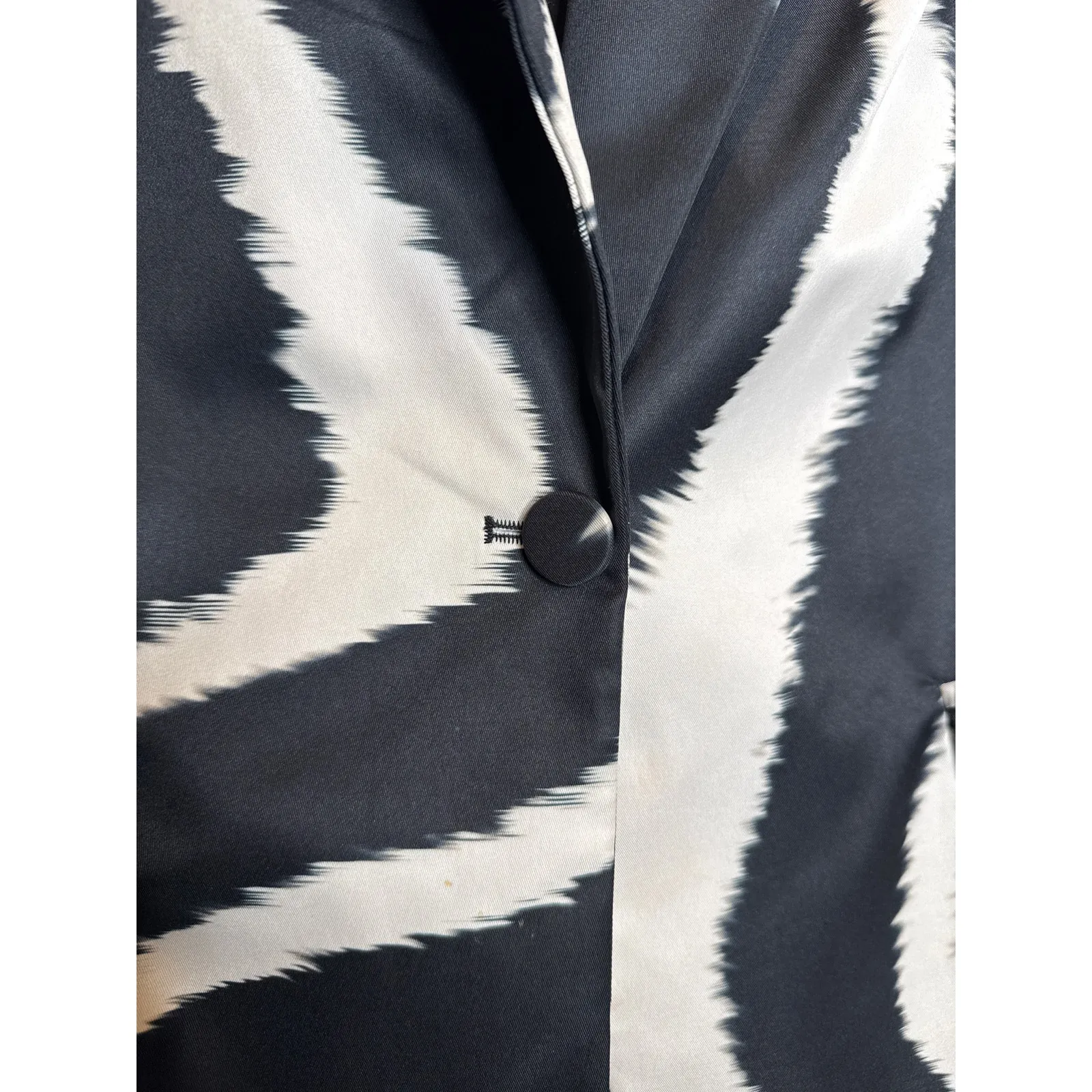 Eloquii Modern Black Ivory Zebra Print Blazer Plus Formal Dressy Size 14/16 - Image 11
