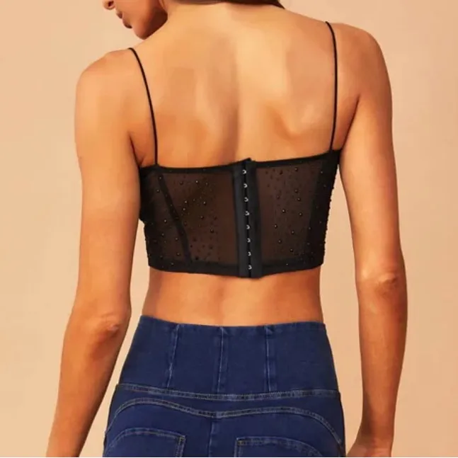 Sage & Paige Black Corset Top - Image 2