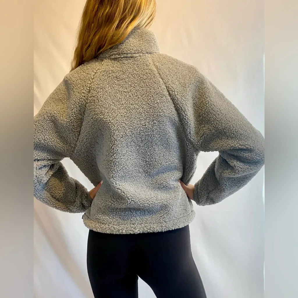 JoyLab  Gray Teddy Jacket - Image 3