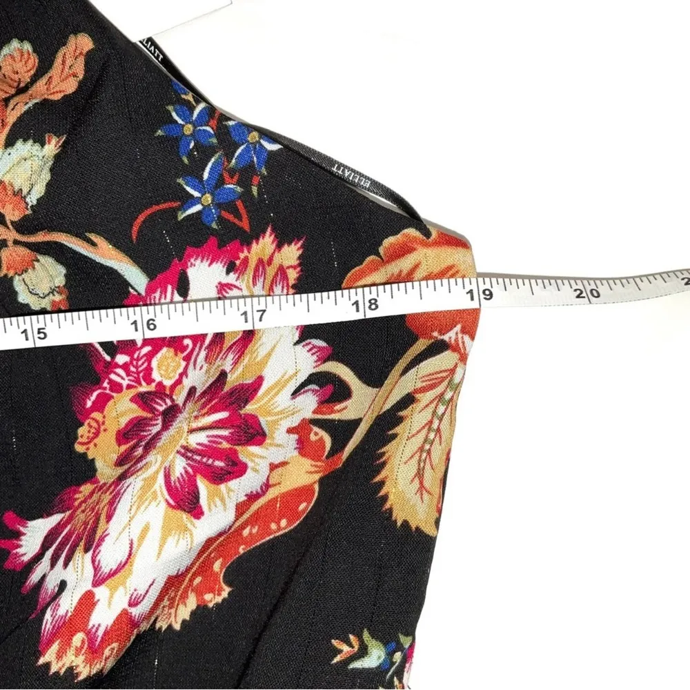 NWT Elliatt Virago Halter Sleeveless Black Floral Dress LARGE - Image 7