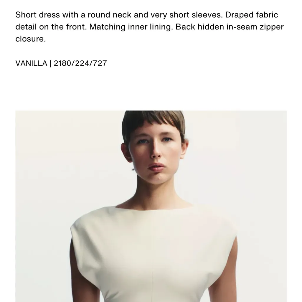 Zara NWT ruched draped mini dress - Image 5