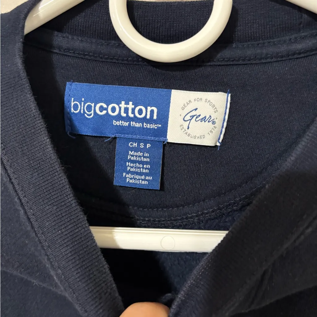 Big Cotton Novelty Seaside Navy Blue Crewneck - Image 4