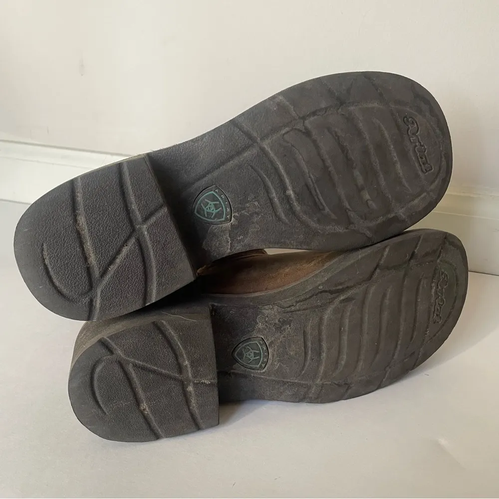 Ariat Size 7.5 Fatbaby Heritage Dapper Western Boot Brown and Turquoise - Image 6