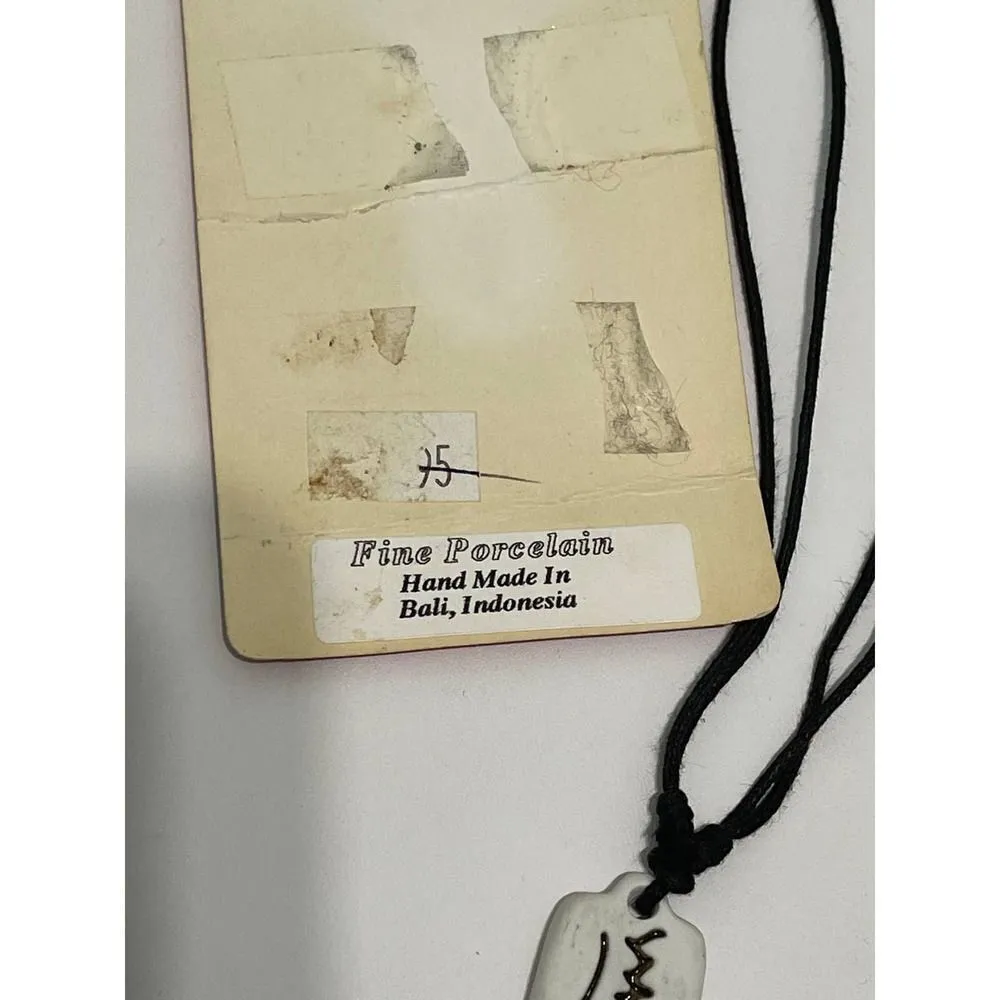 Chinese Astrology Porcelain Horse Necklace Black‎ - Image 8