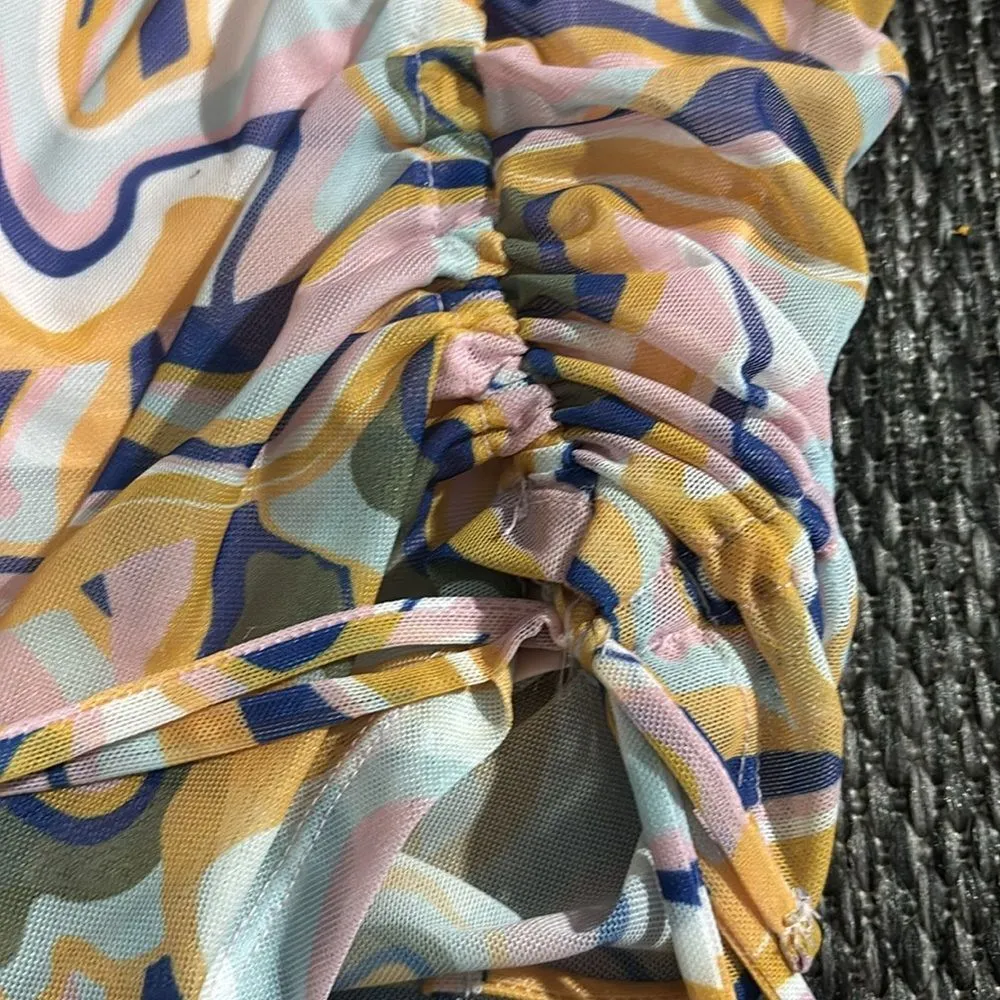 SO  Colorful Swirl Patterned Top - Image 5