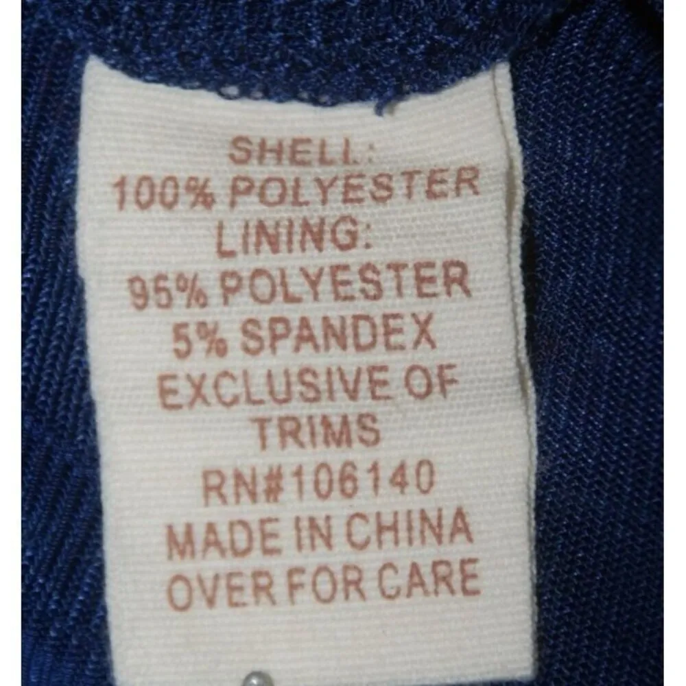 Altar'd State Crochet Blue Patchwork Sleeveless Blouse Top Size XS Flowy - Image 11