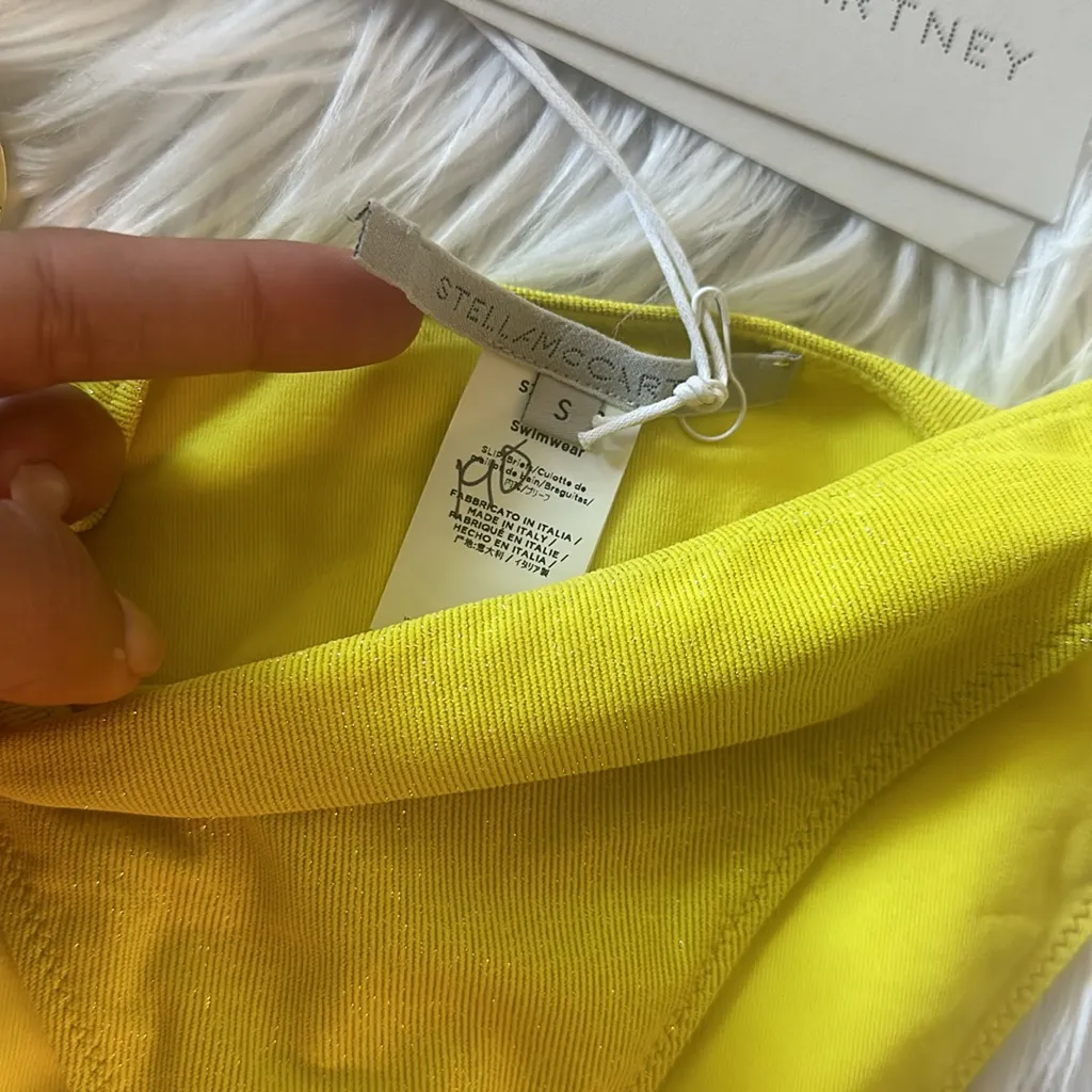 Stella McCartney Ring Detail Glitter Bikini Bottom - Image 7