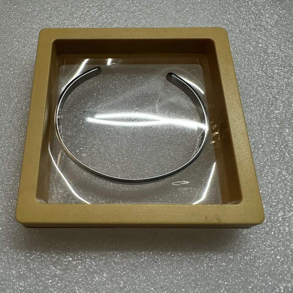 Silver Inspirational Cuff Bracelet - Image 7