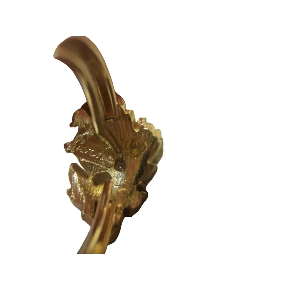 Vintage Opal Leaf Gold Tone Cocktail Ring Avon Size 7 - Image 6