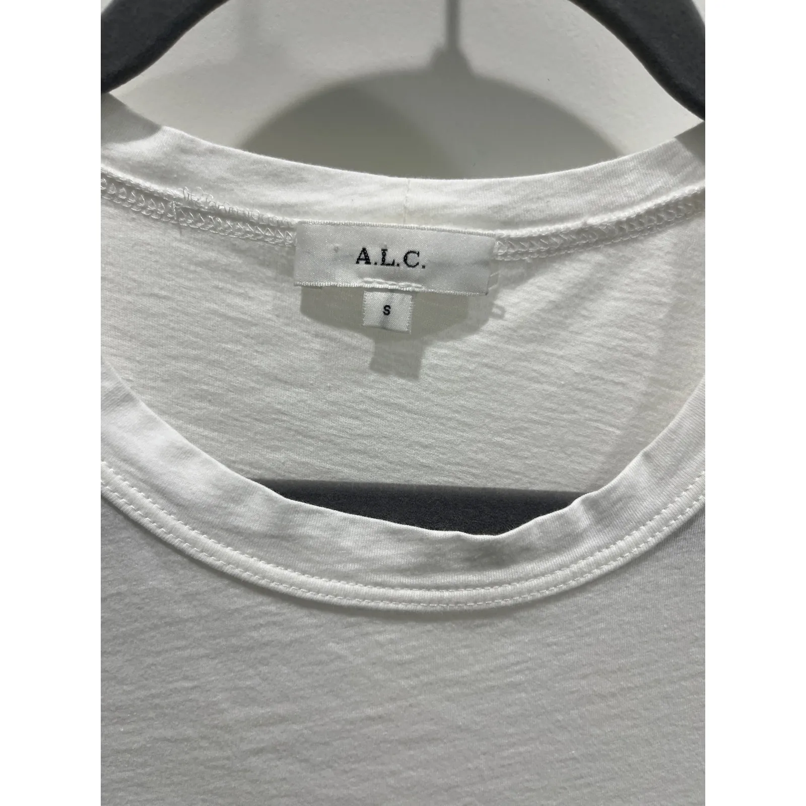 A.L.C. Women's White Cassandra Puff Sleeve Cotton T-Shirt Top Size S - Image 4