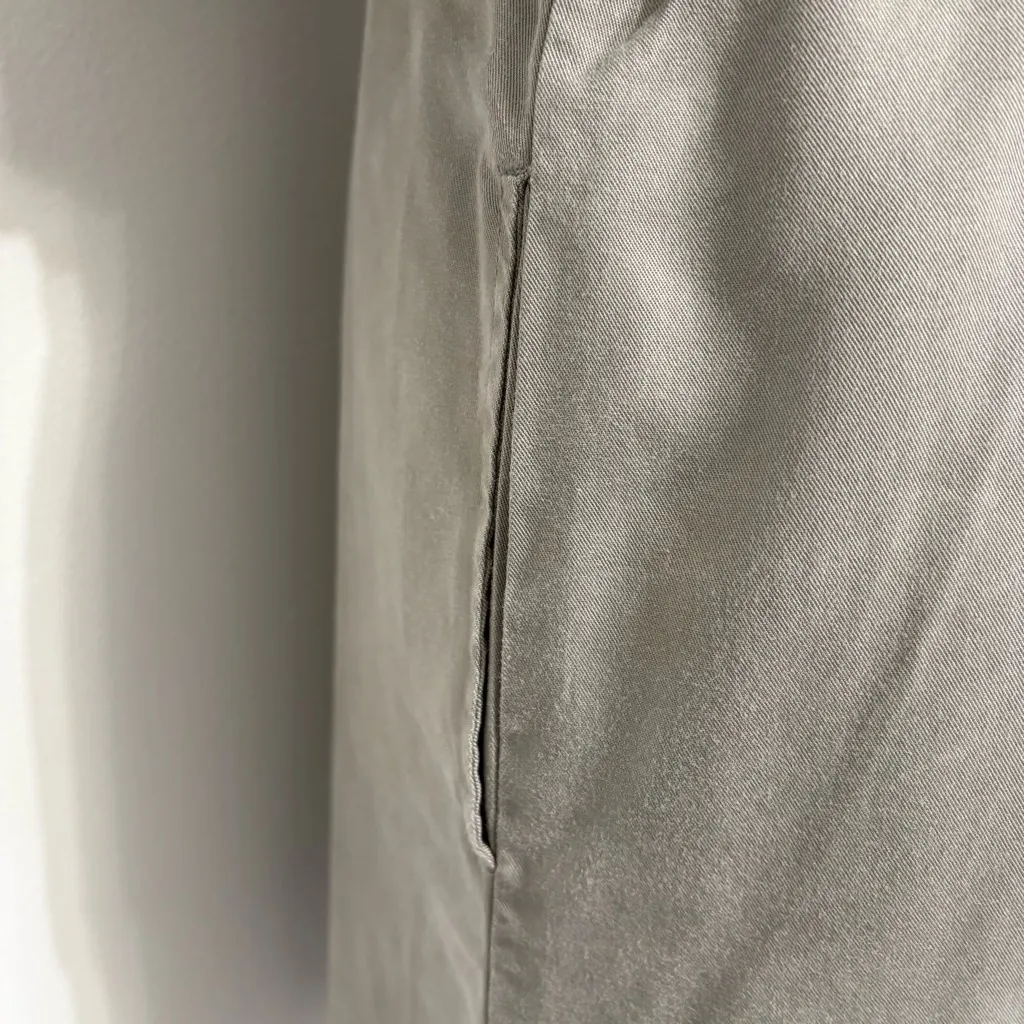 NWT Quince Vintage Wash Tencel Button Front Dress Sz  M Sage Green - Image 6