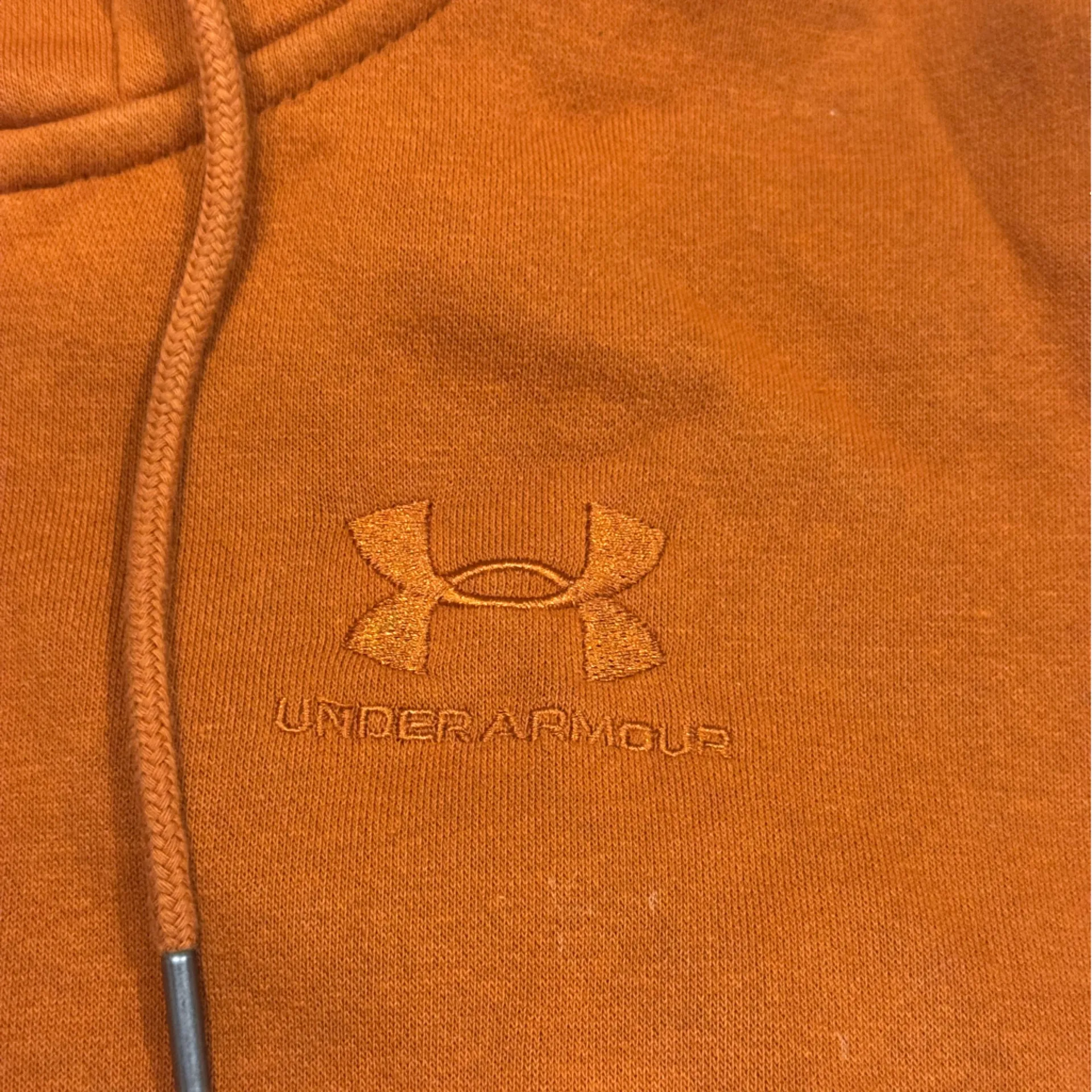 Under Armour Cropped Summer Cantaloupe Hoodie Size XS Oversized - Image 3