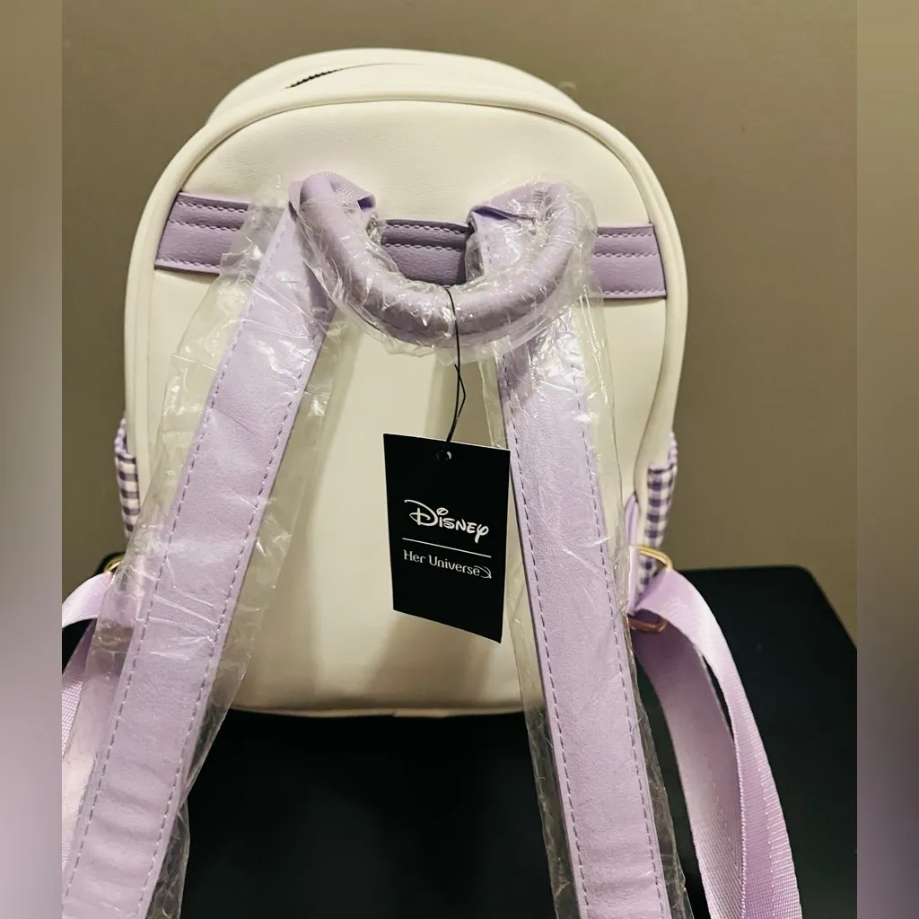 Her Universe Disney Alice in Wonderland Floral Gingham Mini Backpack - Image 5