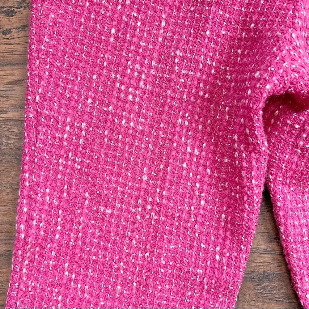 Trina Turk • vintage Y2K Didi Pant pink tweed flare low rise Barbie barbiecore - Image 10