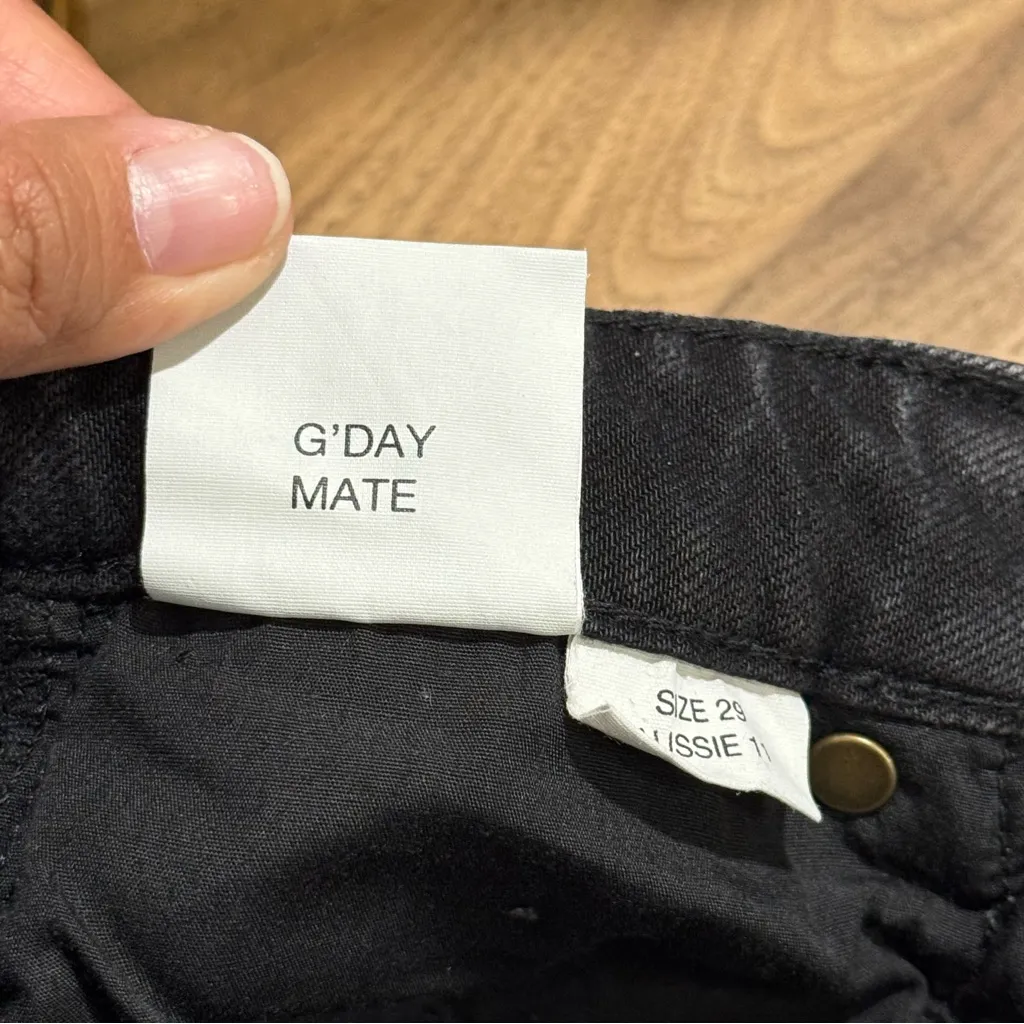 Rolla’s NWT 29 Washed Black Dusters Bootcut High Rise Slim Boot Denim Jeans - Image 5