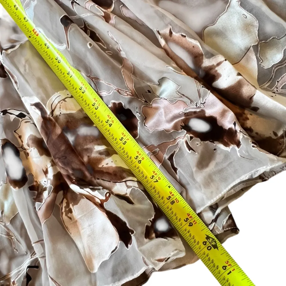 Cachet 90’s Y2K Silk Velvet Burnout Maxi Dress Beaded Whimsigoth Halter White Size 8 - Image 14