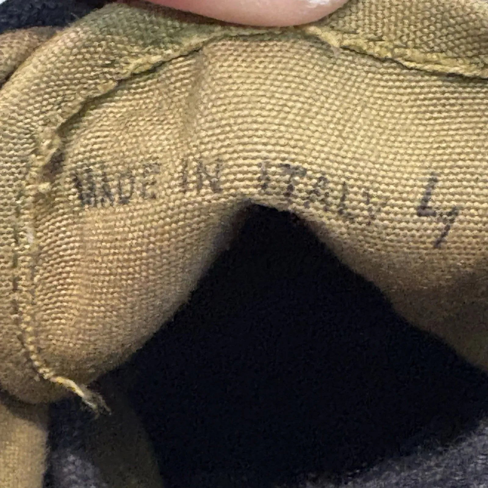 Hunter Original Canvas Platform Derby Heels – Olive Size 6 Made In Italy - Image 9