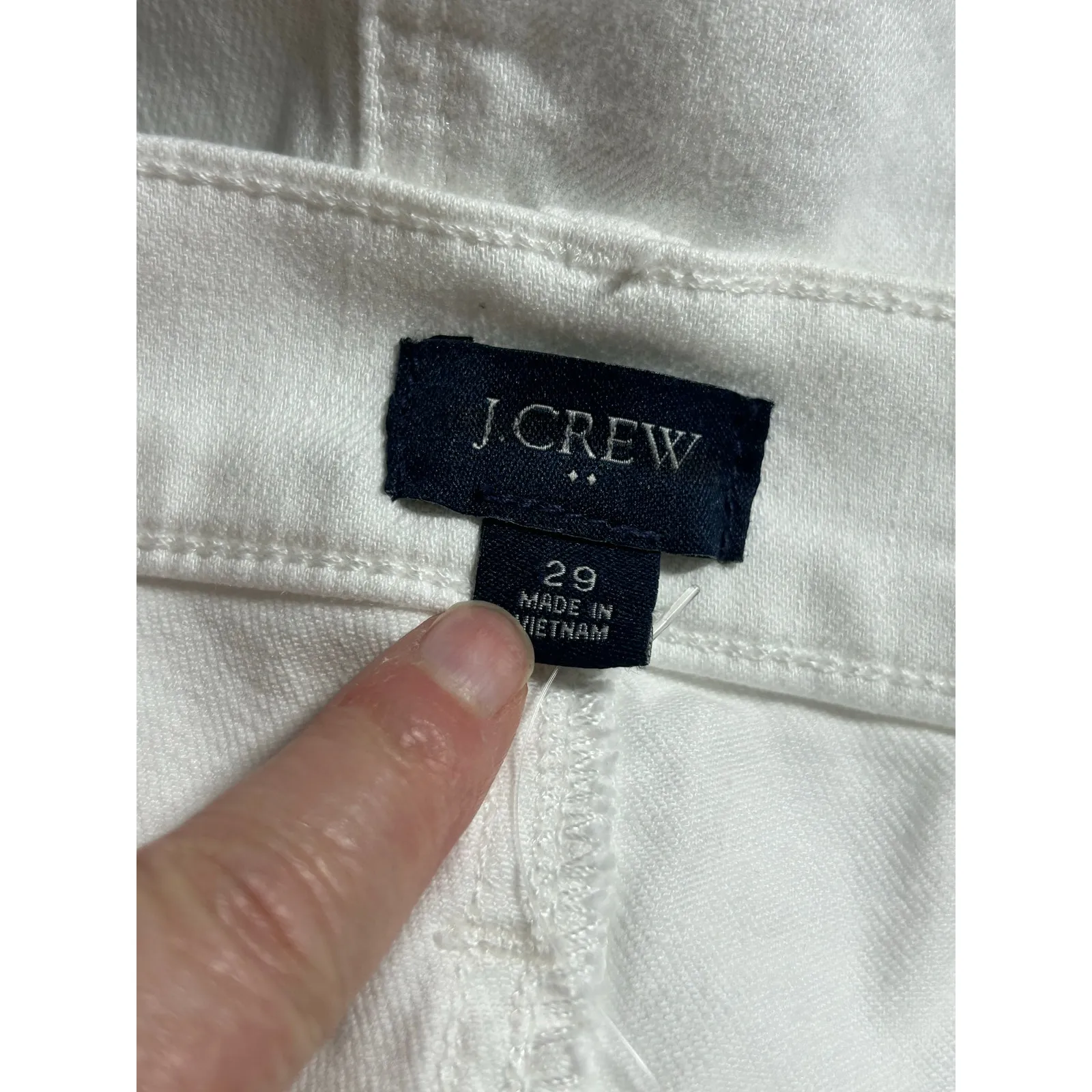 J. Crew Factory Women's Classic White Cuffed Denim Jean Shorts 29 New - Image 8