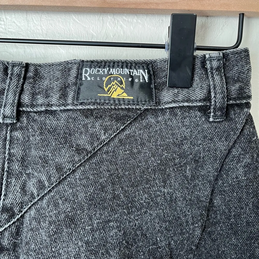 Rockies Vintage Southwestern Bareback Denim Straight Leg Washed Black Jeans Size 25 - Image 3