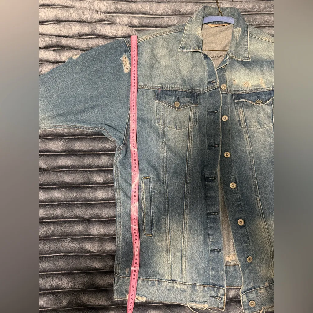 Highway Jeans Distressed Blue Denim Jacket - Image 3