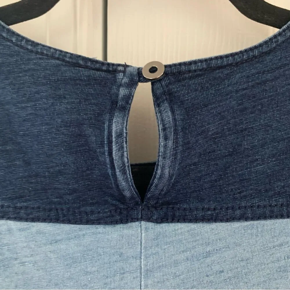 Marc by Marc Jacobs Cotton Denim Two Tone Shirt Dress - Image 3