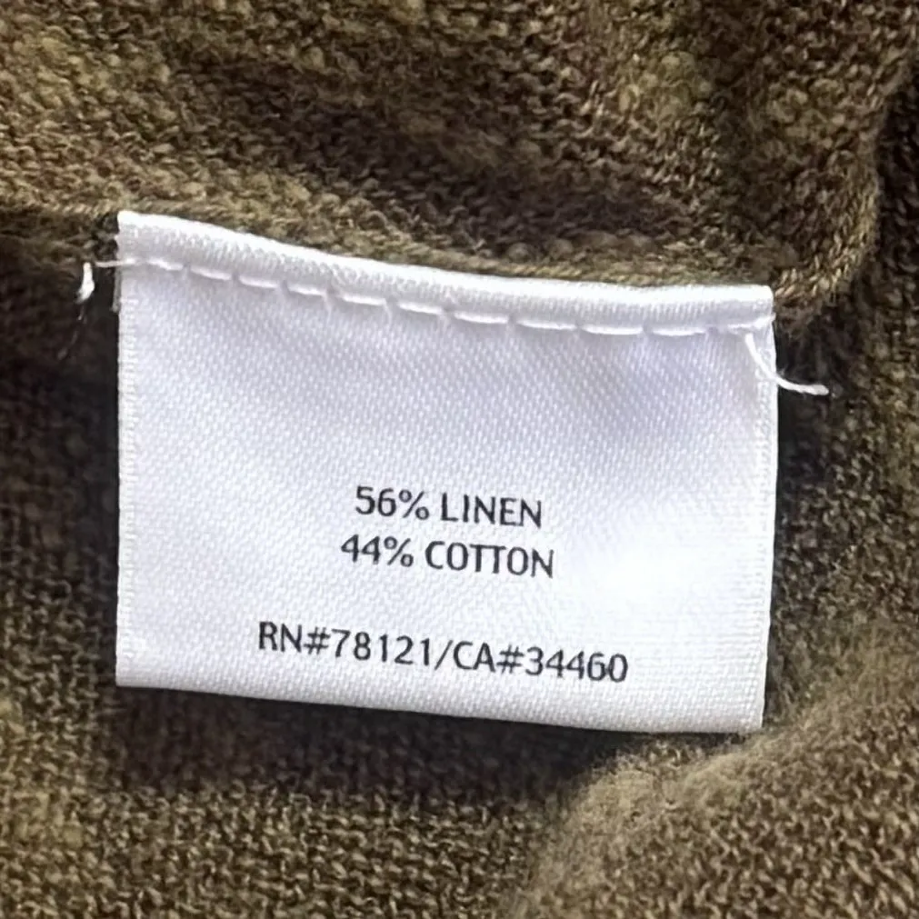 Eileen Fisher Linen Cotton Blend Duster Cardigan Coastal Lagenlook Bohemian MP - Image 8