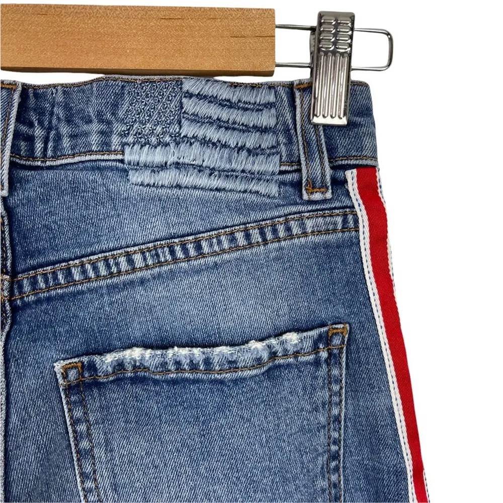 Revice | Ruby Tuesday Racer Stripe Raw Hem High Rise Jeans 26 - Image 9