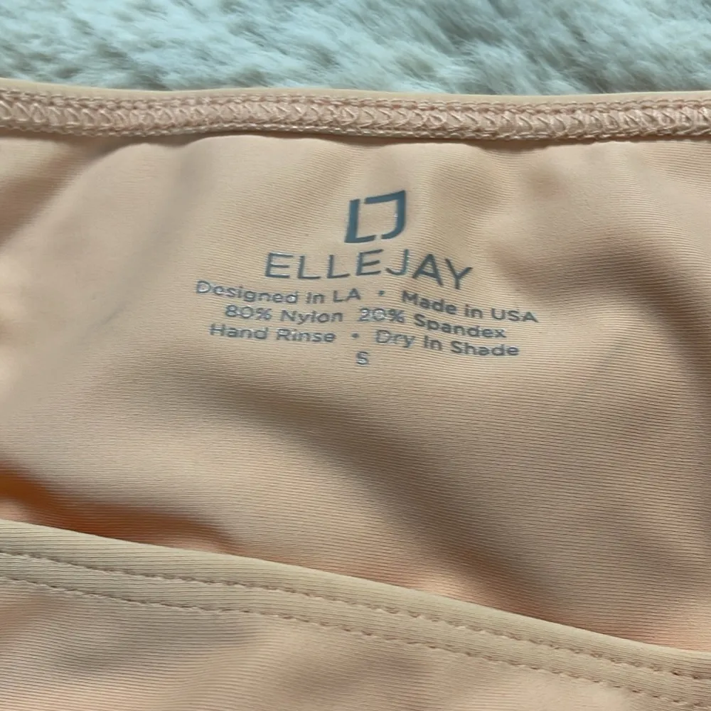 ElleJay Swimwear Daniella Cheeky Bottom in Peach Size Small Orange - Image 8