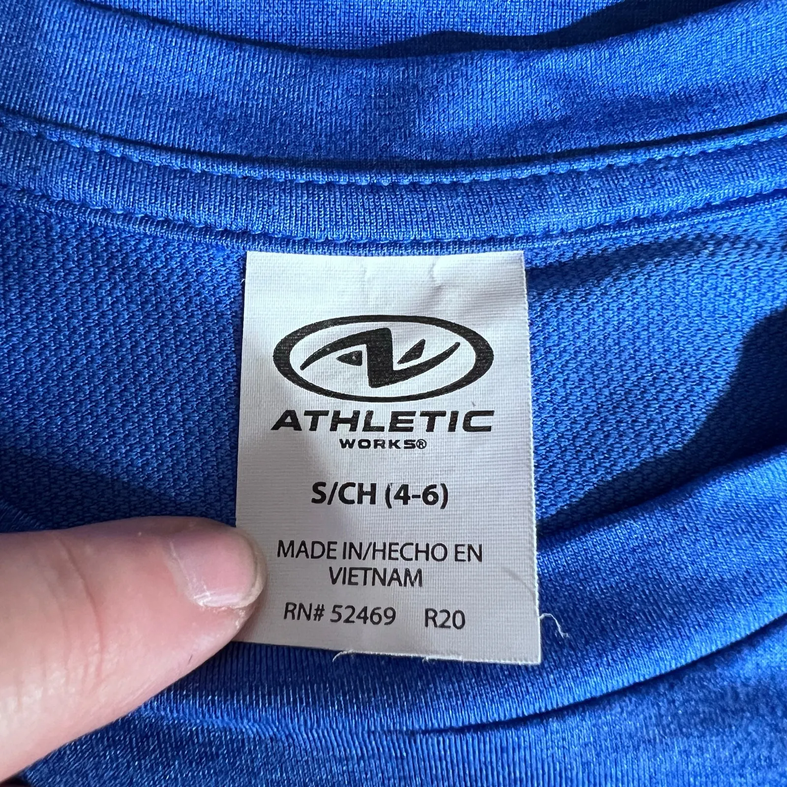 Athletic Works Womens Shirt Top Long Sleeve Pullover Solid Crew Neck Blue Small - Image 6