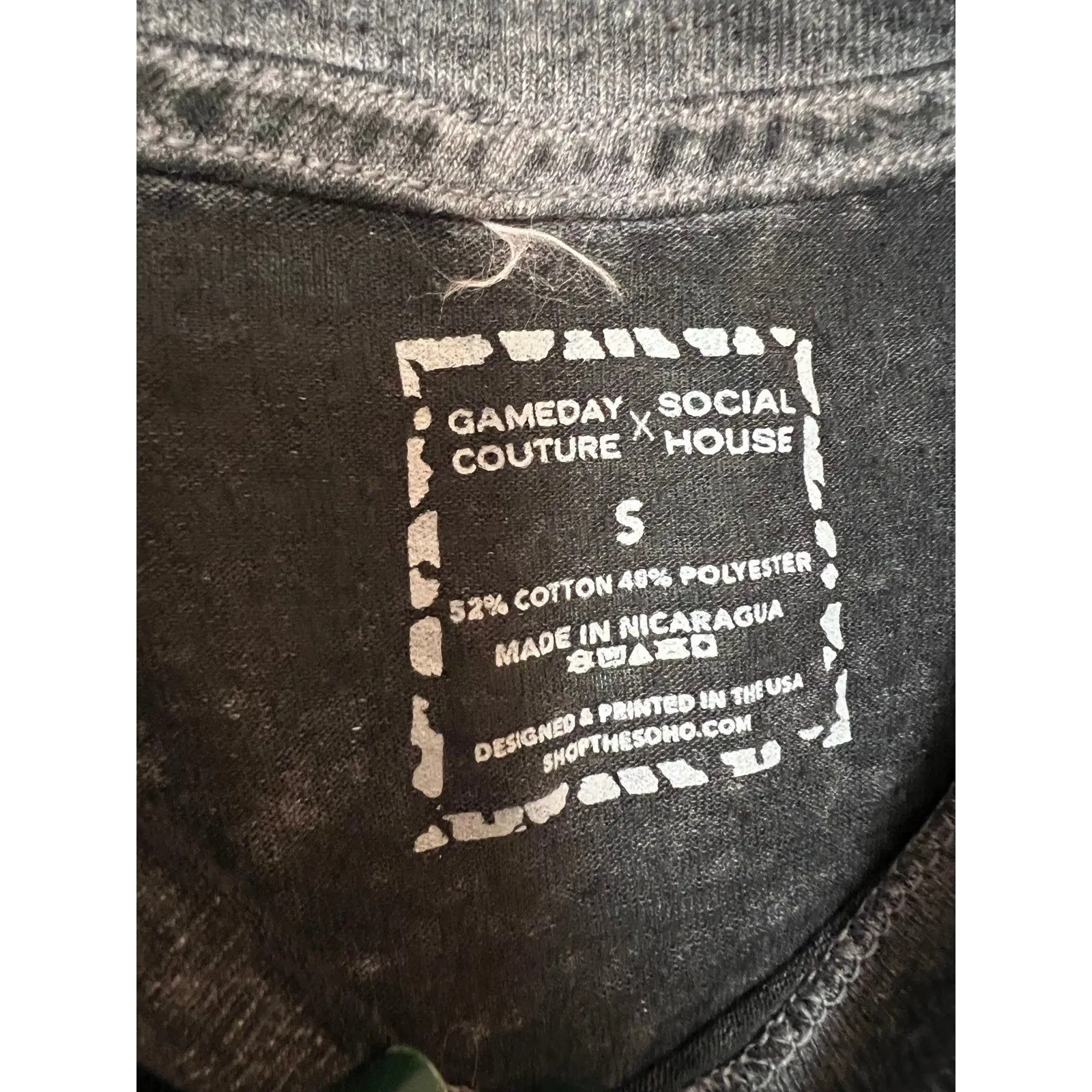 Gameday Couture x Social‎ House Purdue University burnout style tee size S Black - Image 3