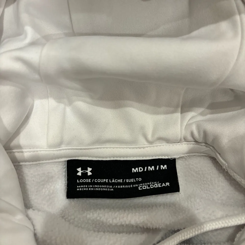 UNH Hockey Under Armour White ColdGear Hoodie - Image 3