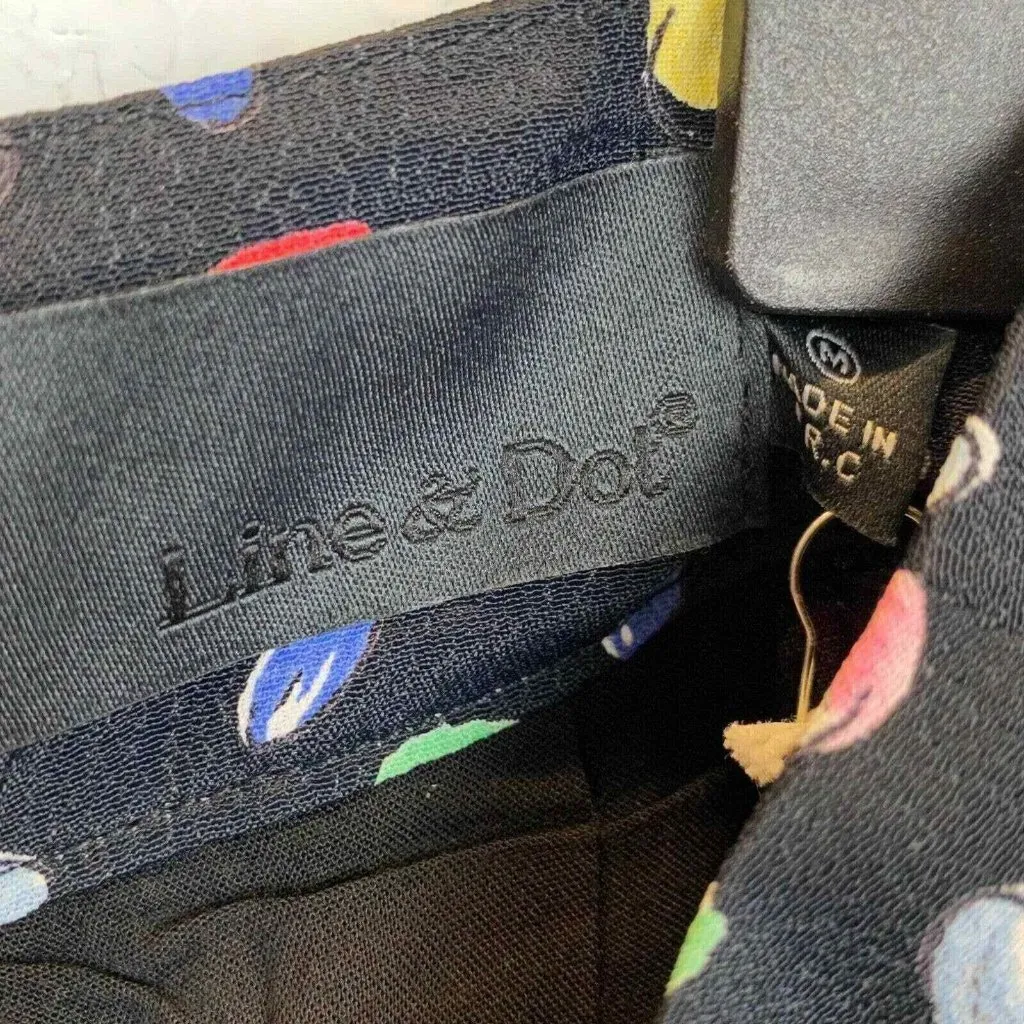 Line & Dot Shorts Womens Medium‎ High Rise Silky Jelly Bean NEW - Image 8