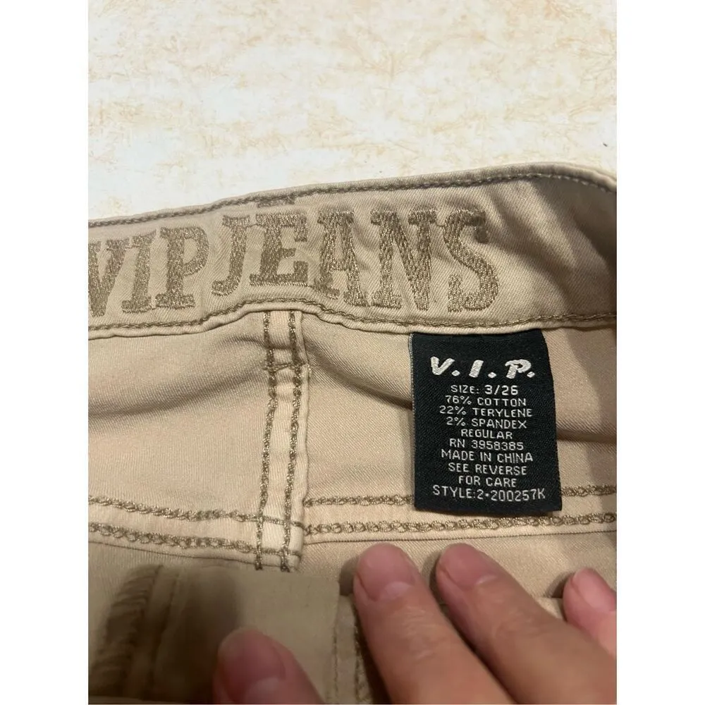 VIP Jeans Womans Relaxed Fit Jogging Pants Khaki/Cargo Sz 3 NWT - Image 3