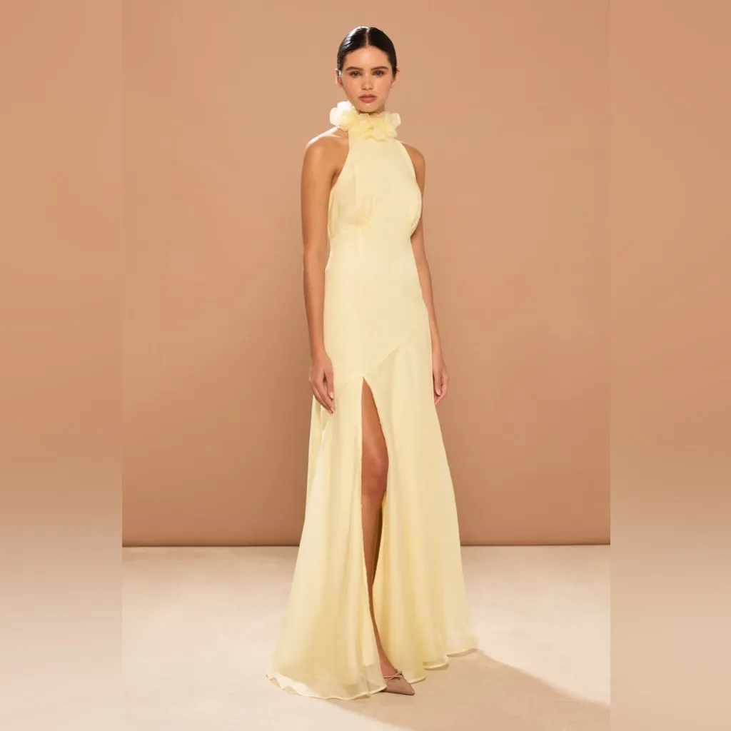 SONYA MODA NOELLE GOWN, Size Small, $580 Yellow - Image 6
