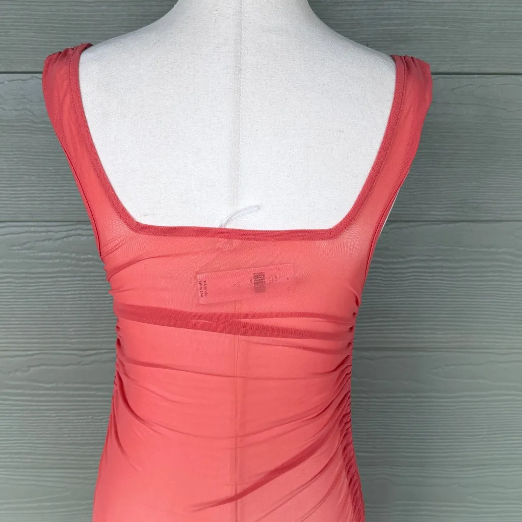 Anthropologie Sheer Swim Coverup Ruched Dress - Image 9