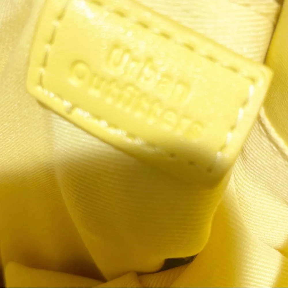 Urban Outfitters Light Yellow Faux Leather Turnlock Mini Backpack Pocketbook Bag - Image 5