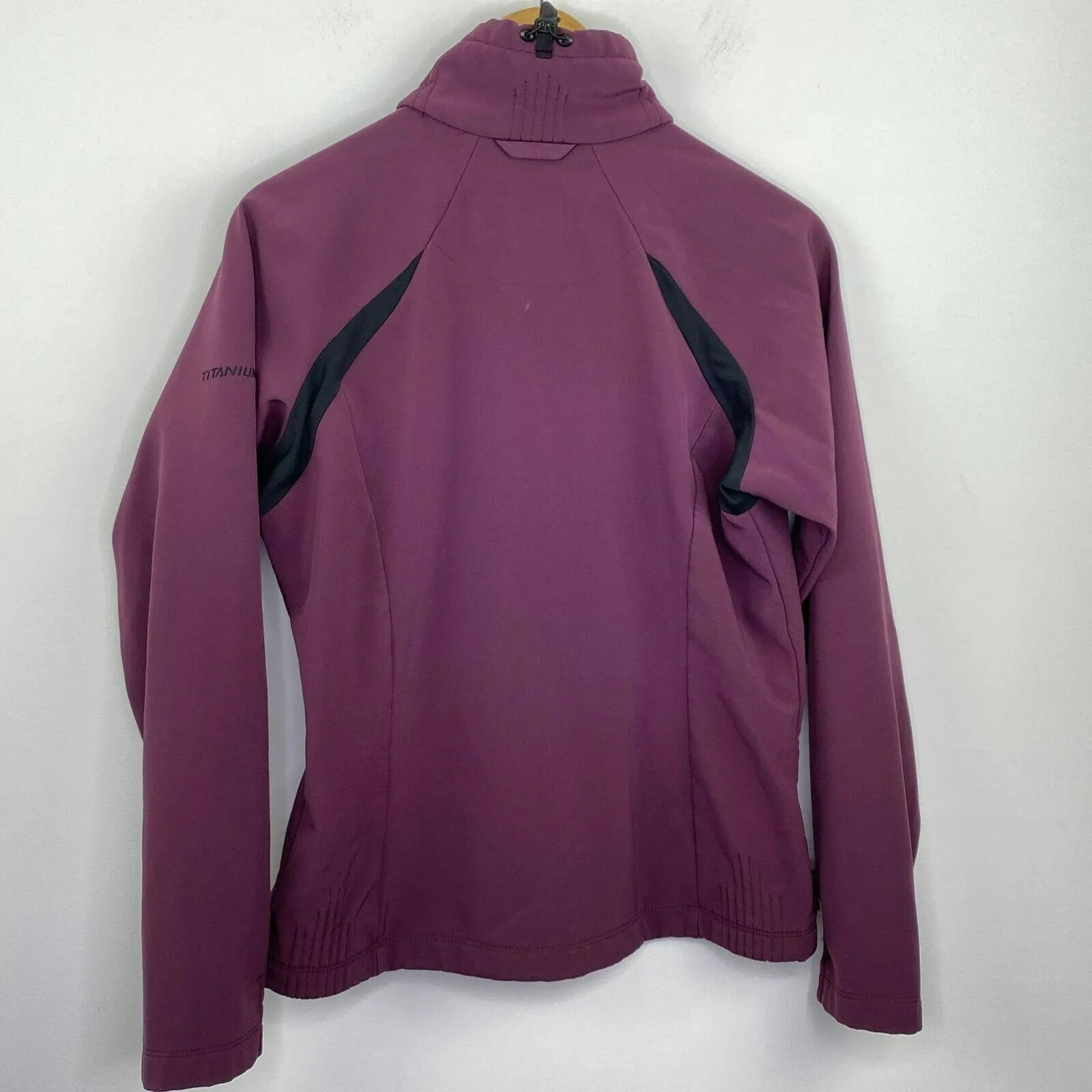 Columbia Deep Purple Titanium Full Zip Softshell Jacket Women's Size Small S - Image 11