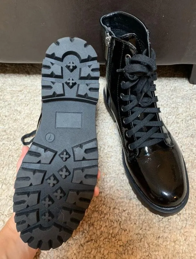 Combat Boots Black Size 7 - Image 3