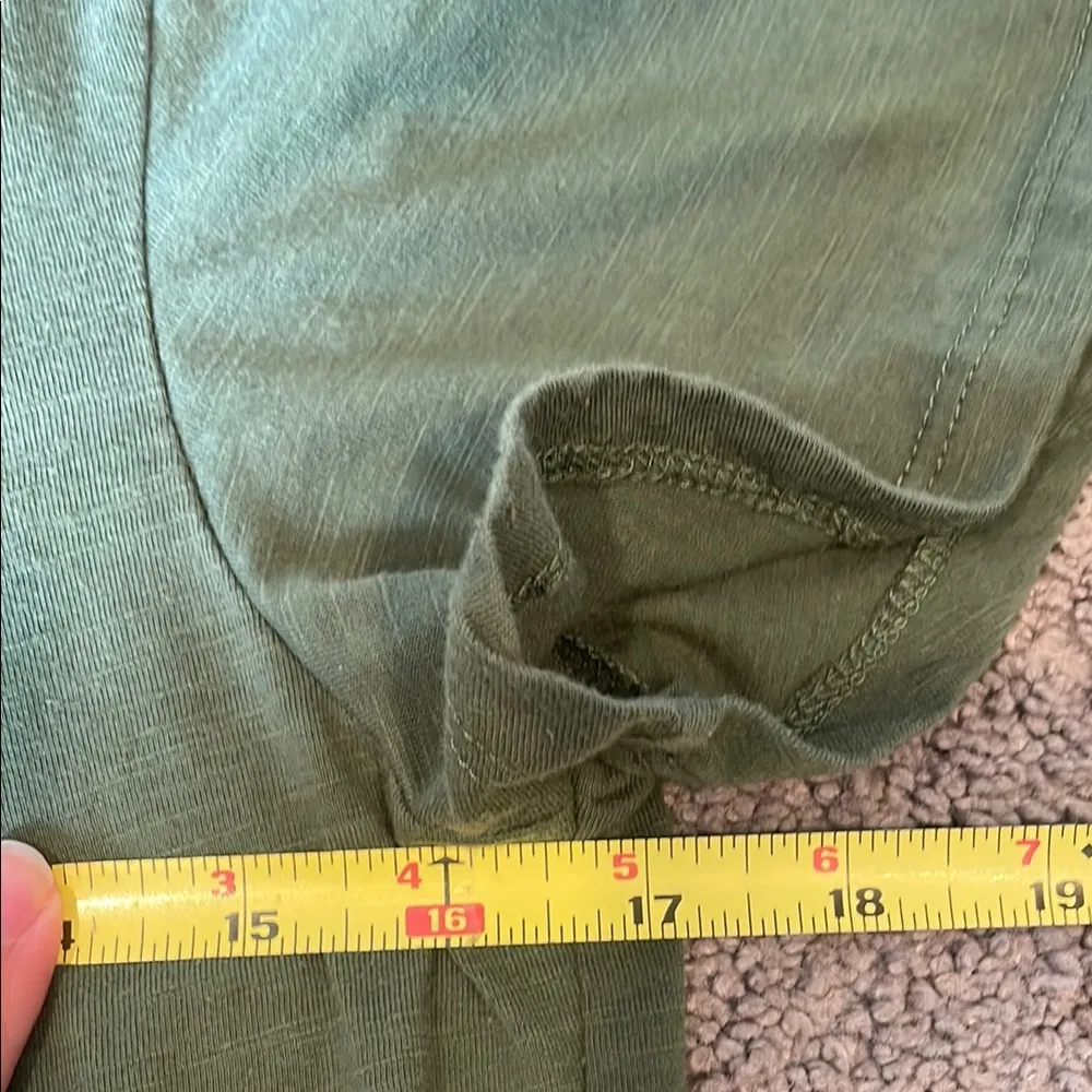 Wrangler Green Flutter Sleeve Short Sleeve Blouse | Small - Image 8