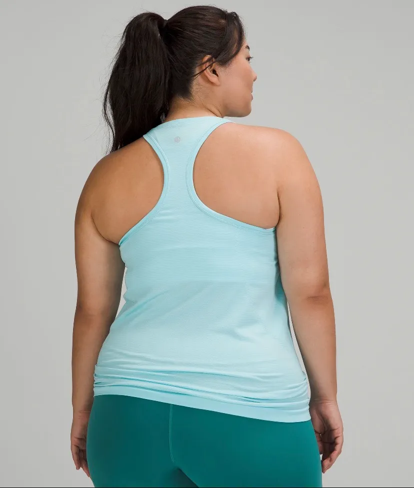 Lululemon Rare Icing blue Swiftly Tech High Neck Tank - Image 2