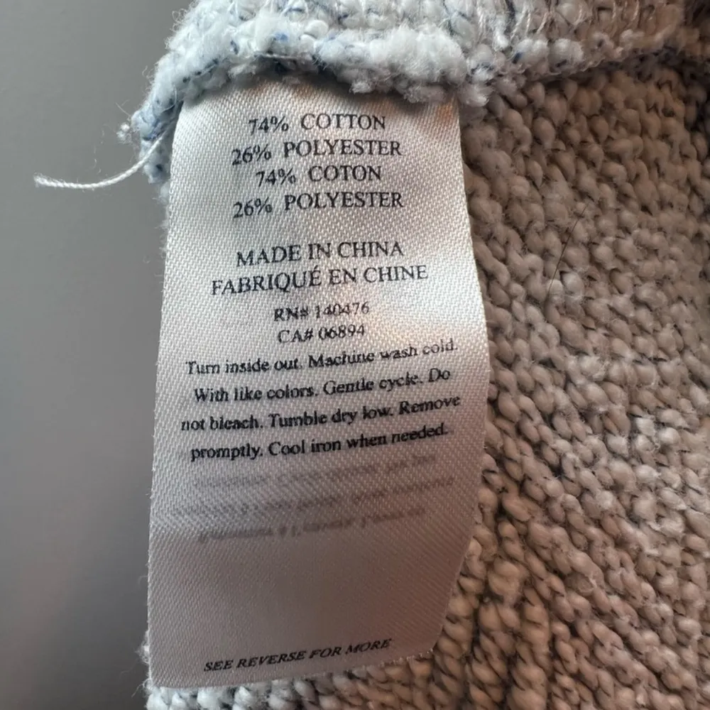 Faherty Womens Whitewater Jogger Pants Blue White Pull On Pockets Textured Small - Image 14