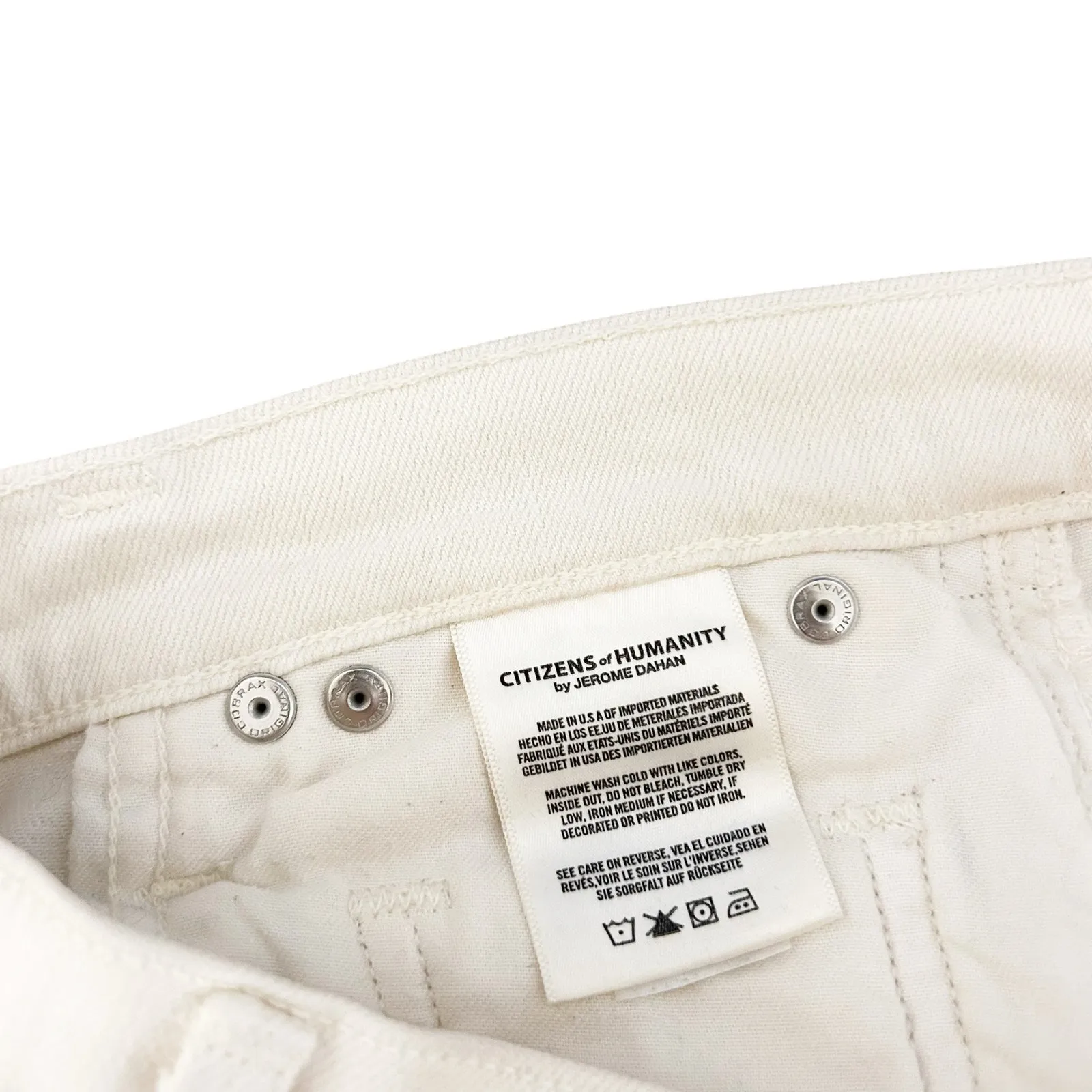 Citizens of Humanity White Emerson Slim Boyfriend Jeans Sz 24 - Image 4