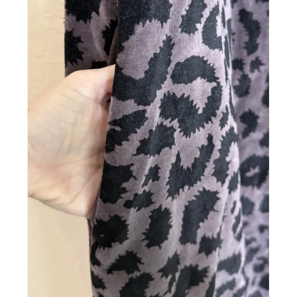 Laffaire‎ Womens OS Purple Animal Print Velvet Tiger Long Cardigan Dress Duster Size undefined - Image 5