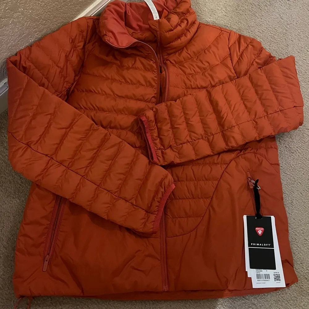 Lululemon  burnt orange down lightweight jacket - Image 2