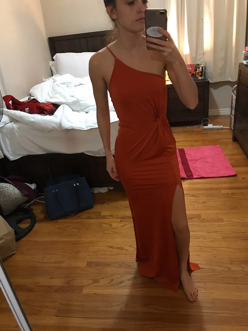 Forever 21 Orange Silk Maxi - Image 5